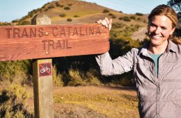 Sydney Williams on the Trans-Catalina Trail