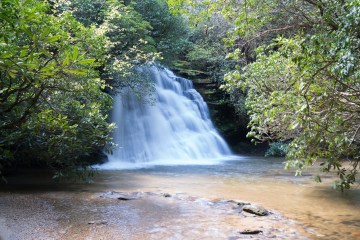 A waterfall in Headwaters State Forest