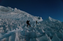 Climbing mount rainier