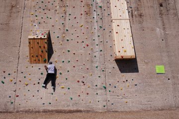 Climbing Wall Opens at Steelworkers Park