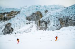 Hilaree Nelson, Jim Morrison Ski First Descent of Lhotse Couloir