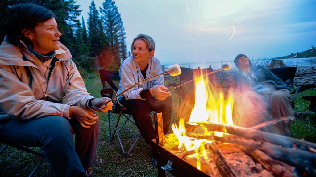 Fireside marshmallows. 