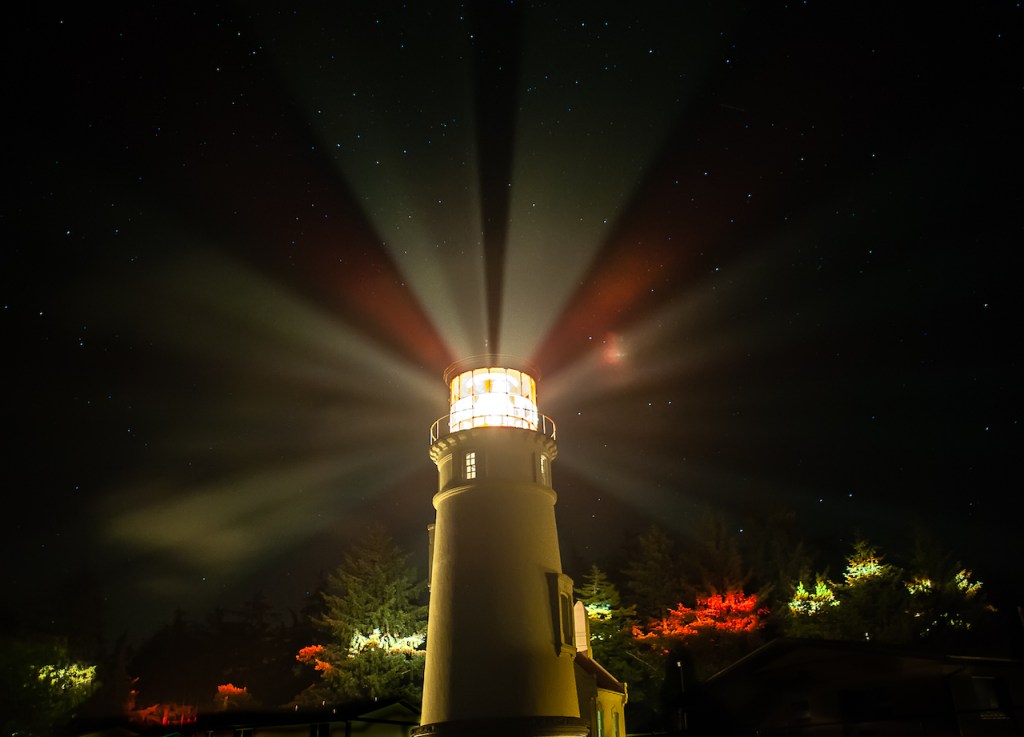 Umpqua Lighthouse at Umpqua Lighthouse State Park.