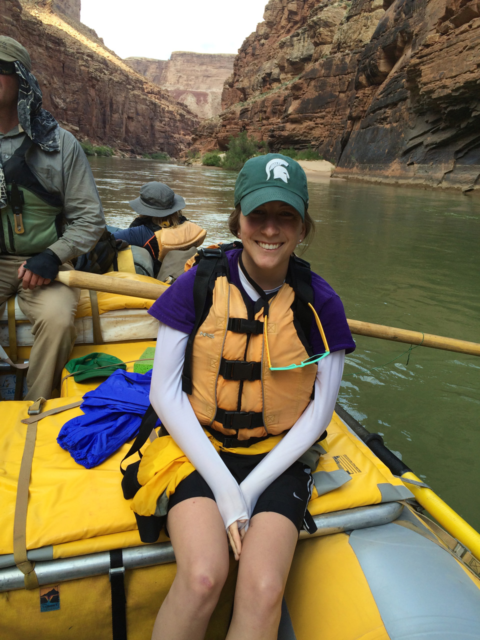 In May 2015, Hopcian spends a week rafting the Colorado River in the Grand Canyon with her family. (Photo Credit: Carol McKee)