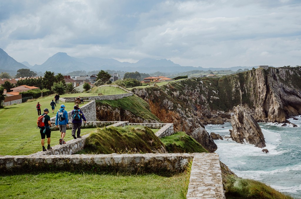 Coastal Camino walking.