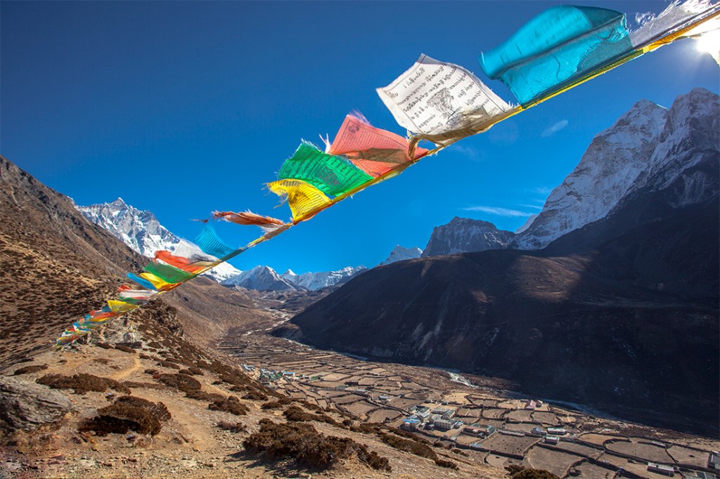 The Sherpa village of Dingboche.