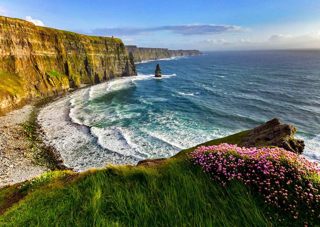 Cliffs of Moher at sunset, Co. Clare, Ireland.