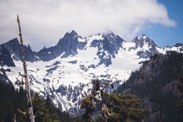 Snow-covered mountains