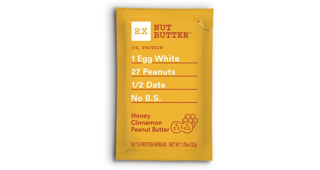 RXBar makes a Nut Butter with egg white, peanuts and dates.