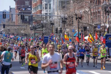 Boston Marathon Wraps Up with a Close Finish