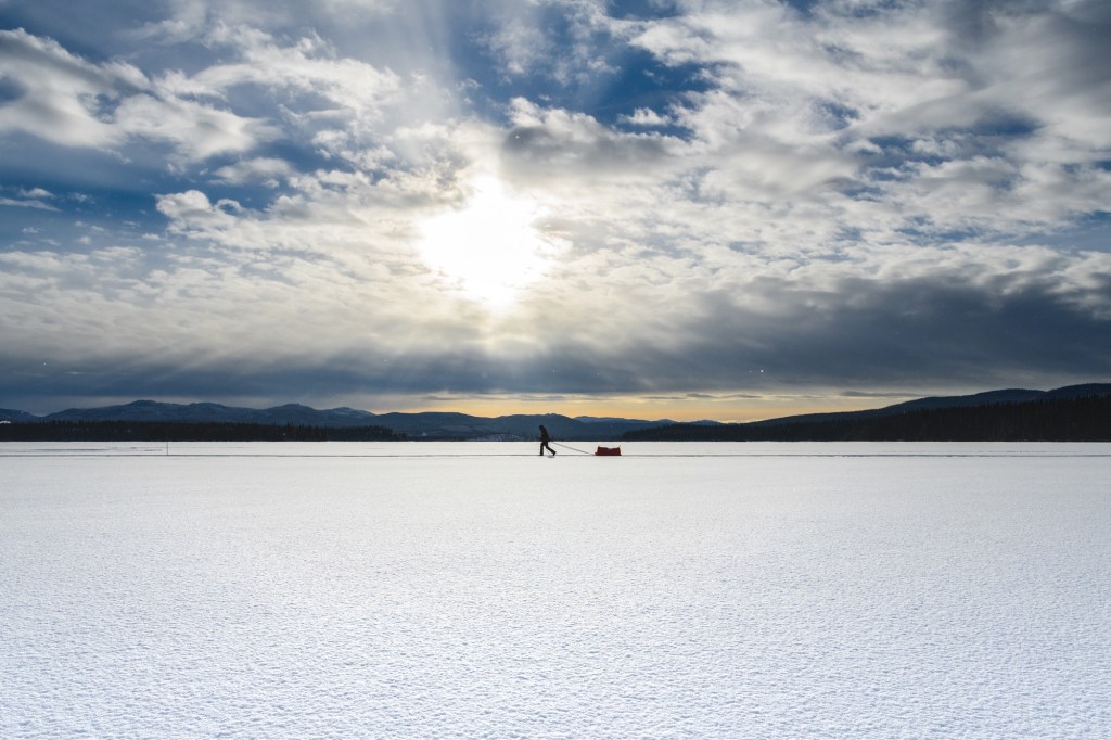 Athletes make their way through the brutal conditions of the Montane Yukon Arctic Ultra.