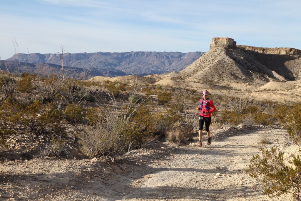 Runners in the desert at the Red Dog 10K.