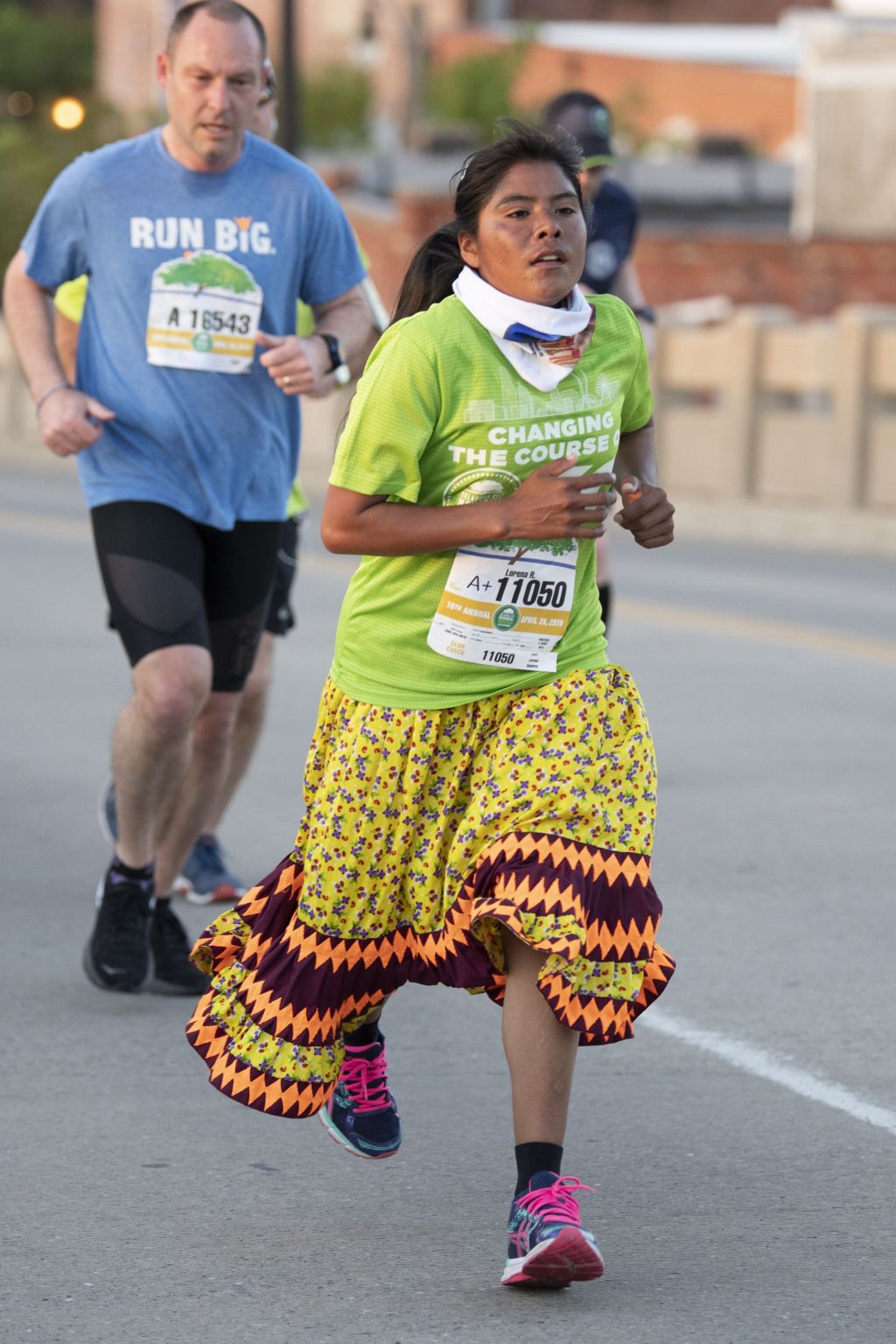 Lorena Ramírez runs at the OKC Memorial Marathon