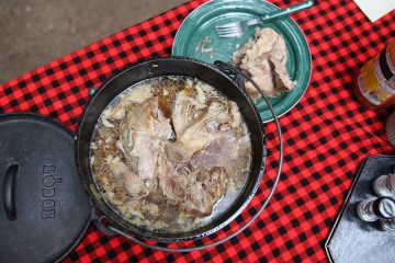 Dutch Oven Pulled Pork Finished