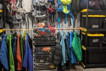 Use a rod to hang jackets, packs and other gear.