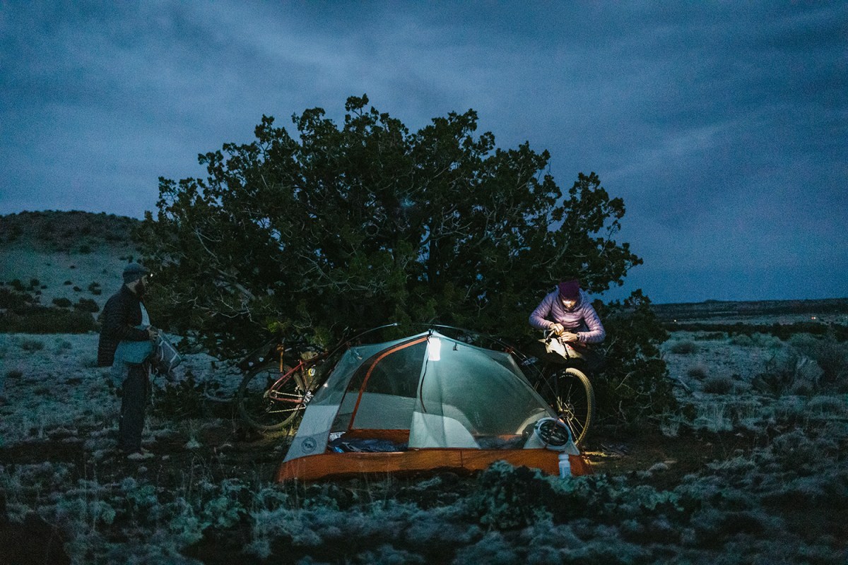 Bikepacking Camp Setup