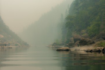 Smoke over Oregon's Rogue River
