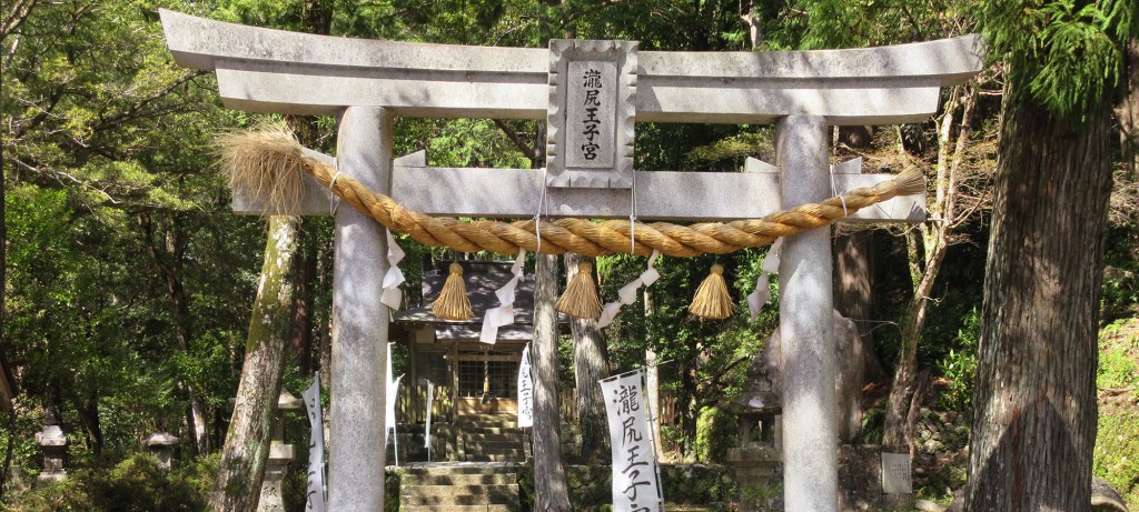 Japanese arches over a trail.