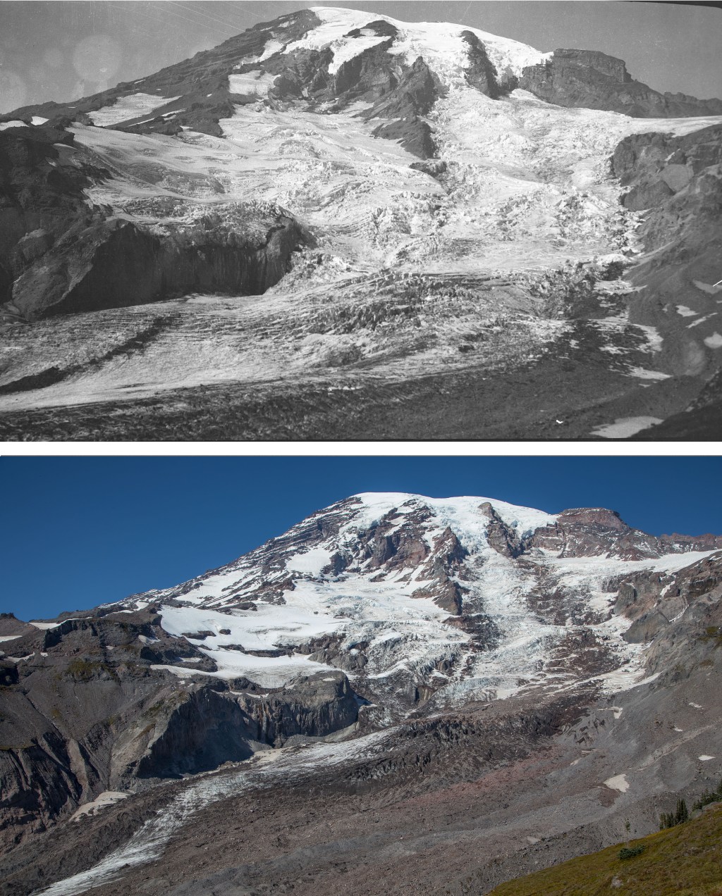 Nisqually Glacier on Mount Rainier