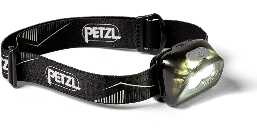 A product-on-white photo of the Petzl Actik Core Headlamp