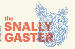 An illustration of the Snallygaster with text overlay that says The Snallygaster and Camp Monsters Podcast