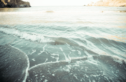 An image of the ocean near the shore