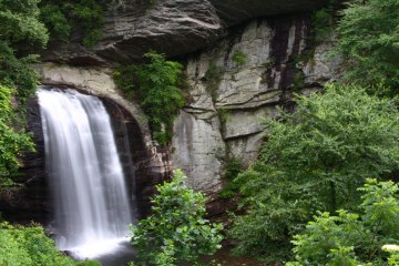Looking Glass Falls is one of the region's most famous cascades.