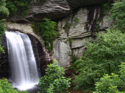 Looking Glass Falls is one of the region's most famous cascades.