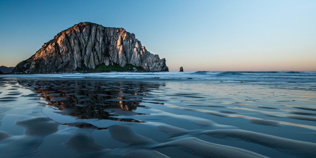 A blue morning at Morro Bay. 