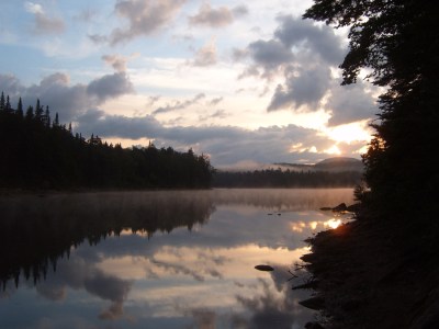 The sunrise over Cedar Lakes.