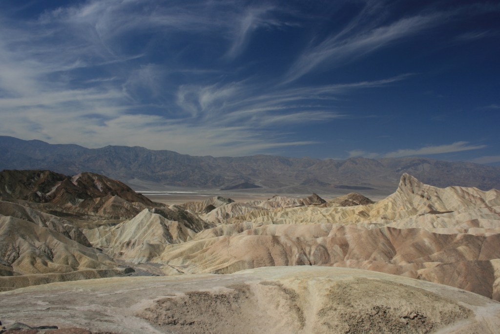 View of Death Valley National Park from Zabriske Point. 