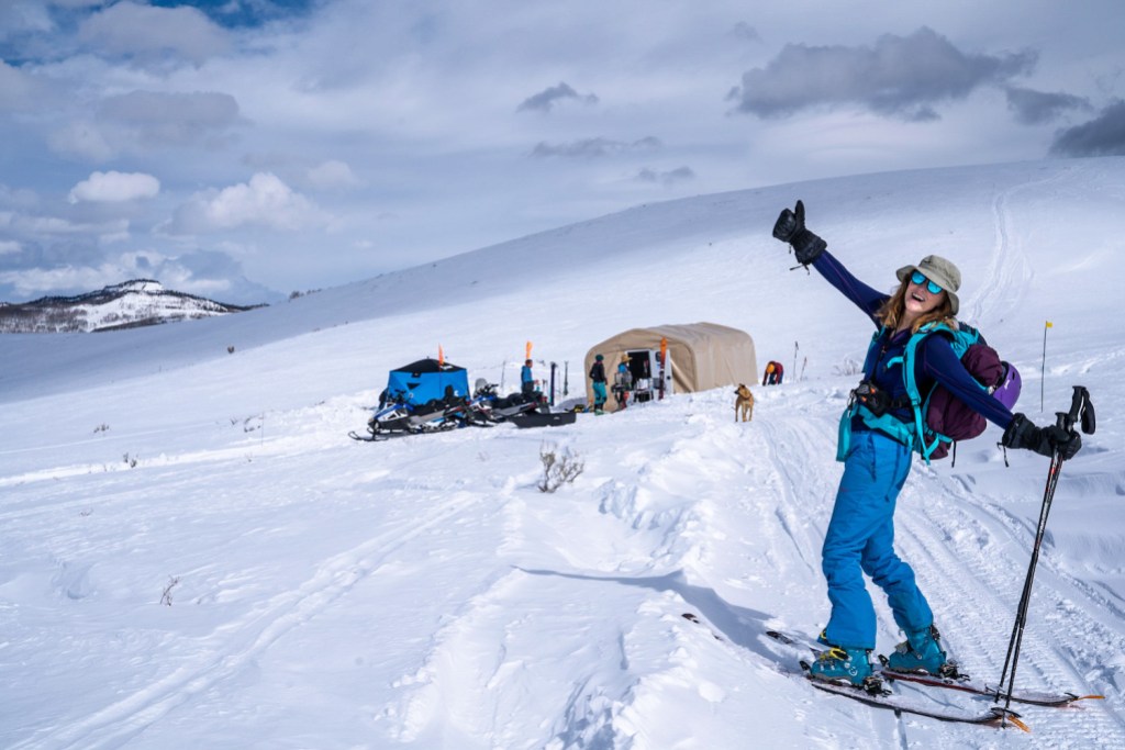 Skier at Bluebird Backcountry