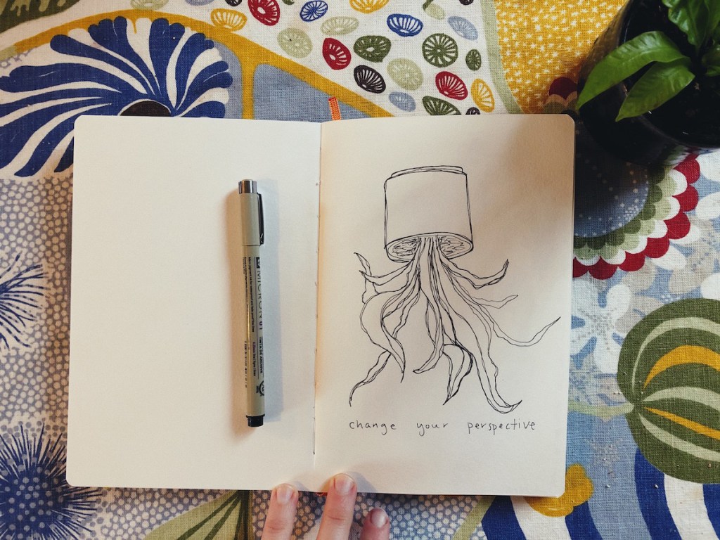 A photo of a quick sketch Anna Brones completed as part of her daily creative challenge series