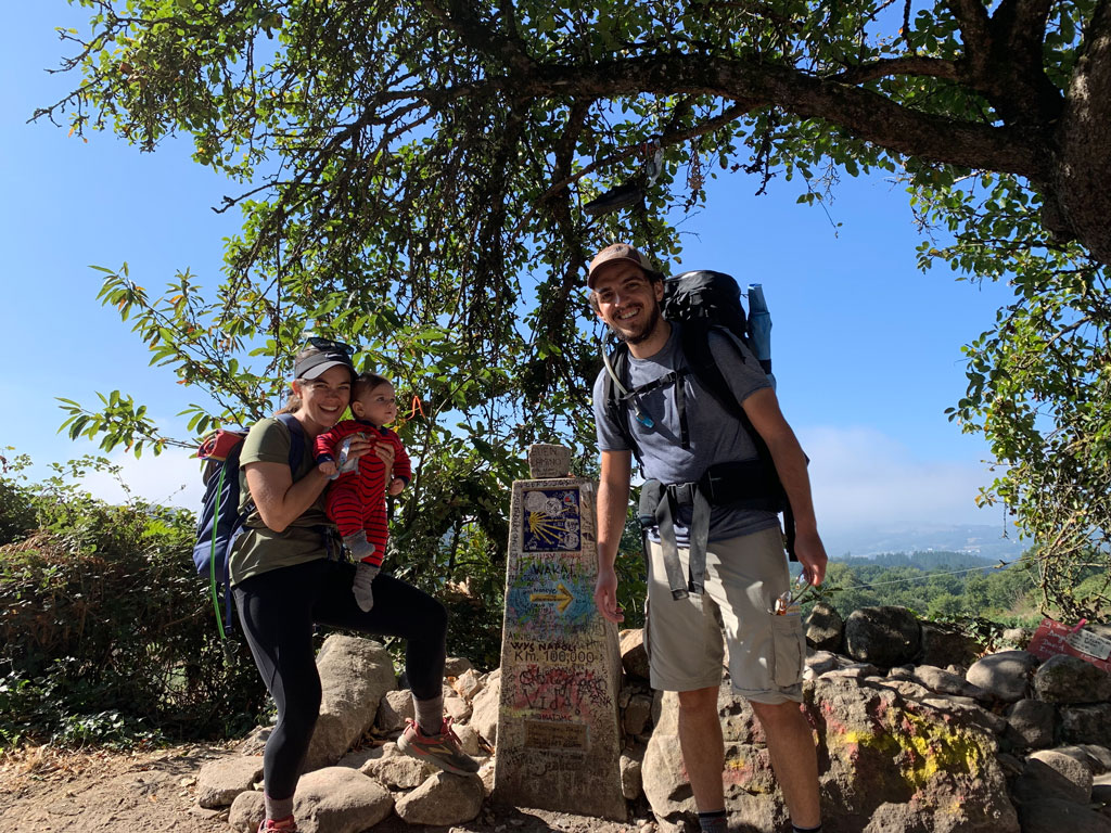 The Muldoon family on the Camino