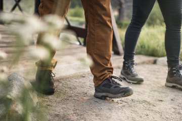 Hikers on a trail