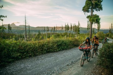 "Pedal Through" film cast riding bikes through Oregon
