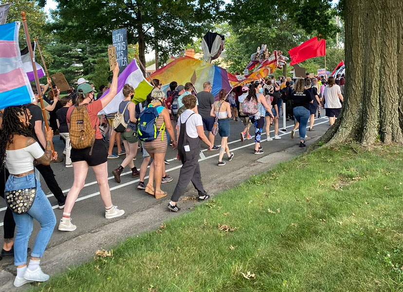 Participants at the Stonewall Rising march