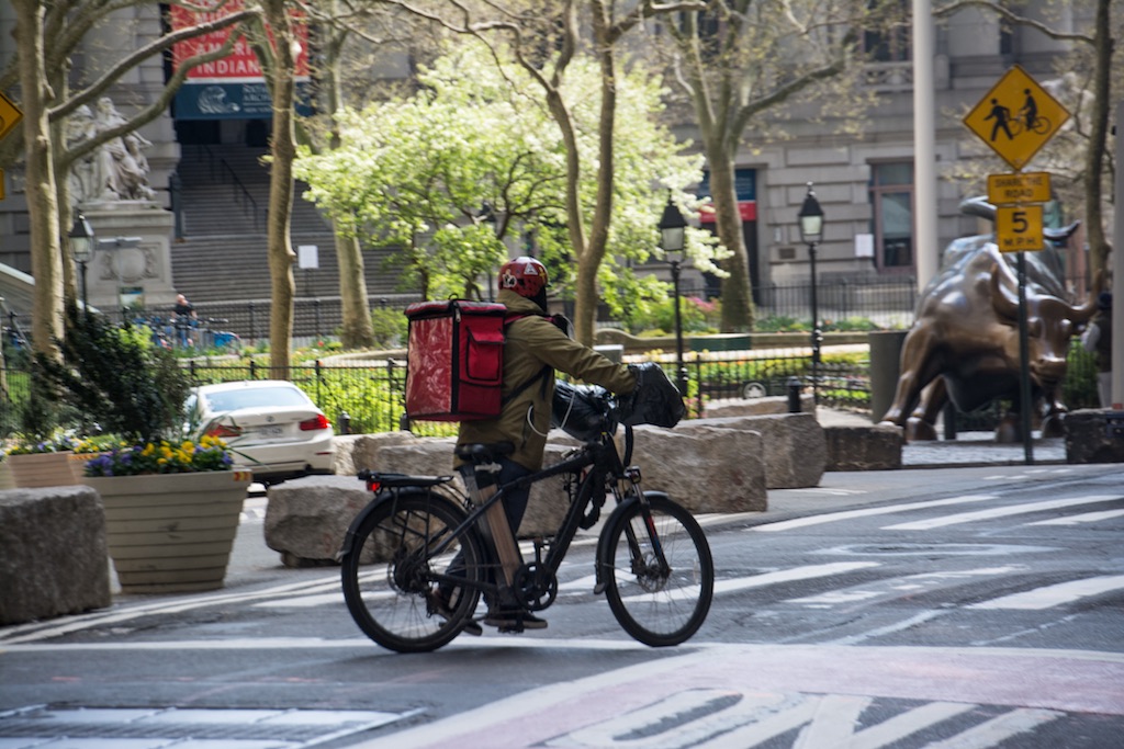 Delivery Biker During Covid-19 Pandemic
