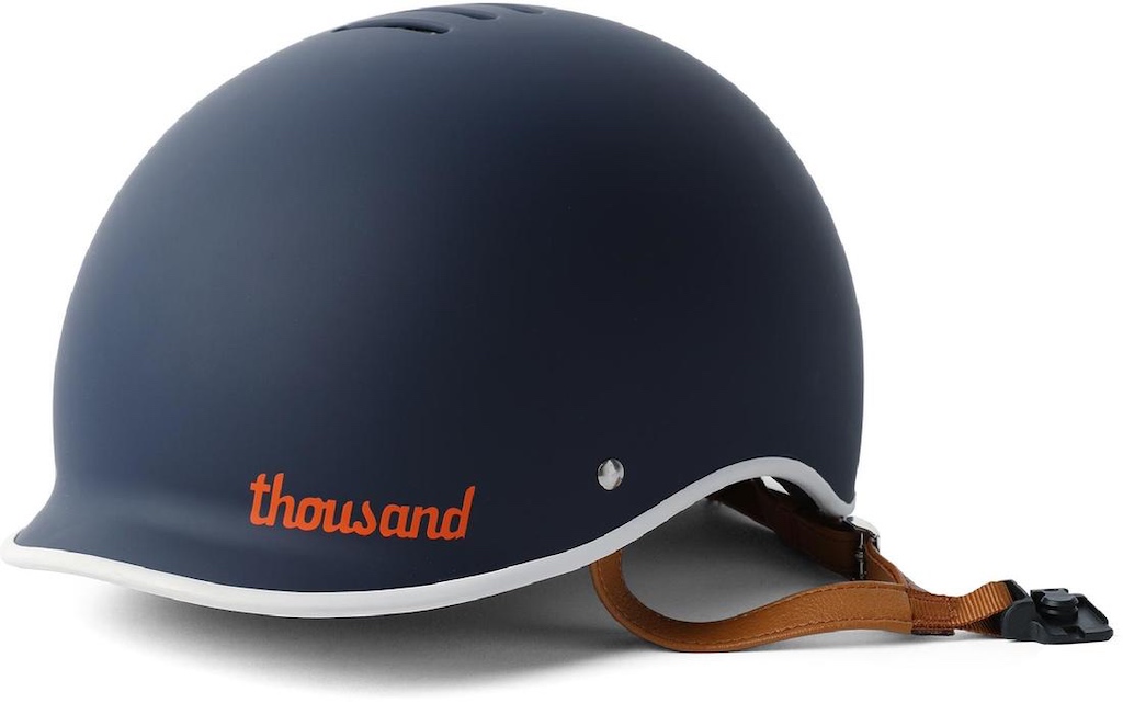 Navy blue bike helmet