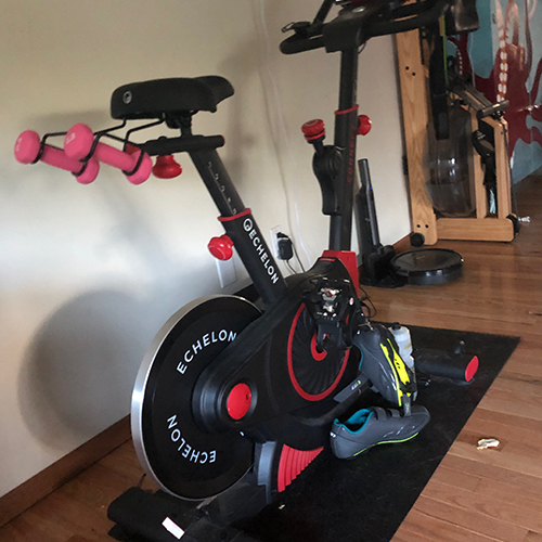 black exercise bike