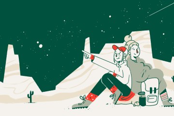 Stargazing illustration