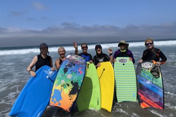 Boogie Board Wave Chasers hanging out at the beach in San Diego, California