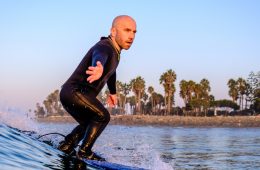 Christophe Zajac-Denek surfing a wave