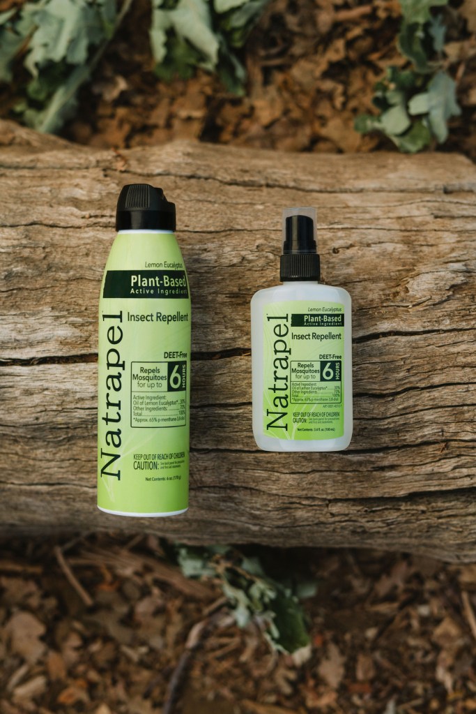 Two different styles of applicator bottles of insect repellant.