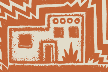 The Taos Hum Camp Monsters banner