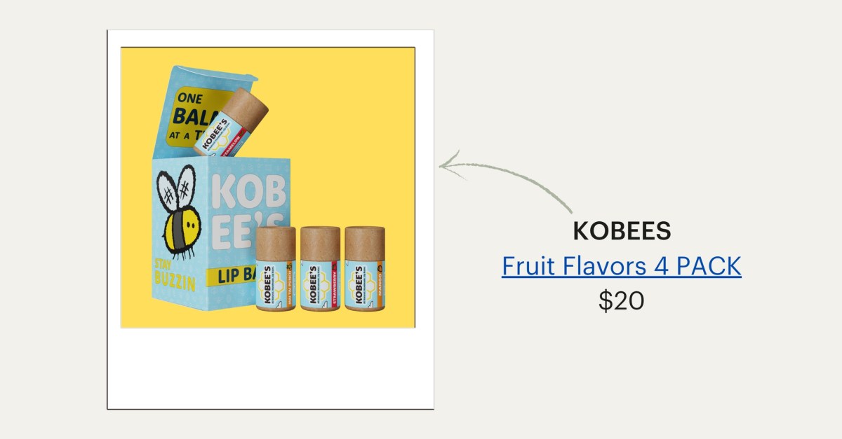 KOBEES brand fruit flavors 4 PACK, $20.