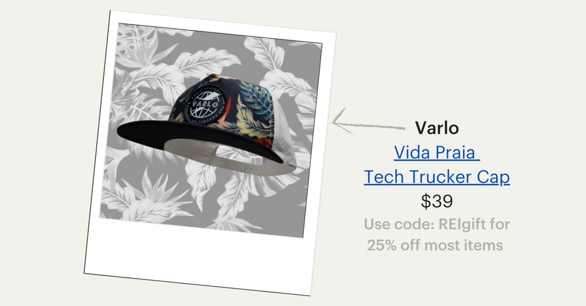 Varlo Vida Praja Tech Trucker Cap, $39. Use code REIGIFT for 25% off most items