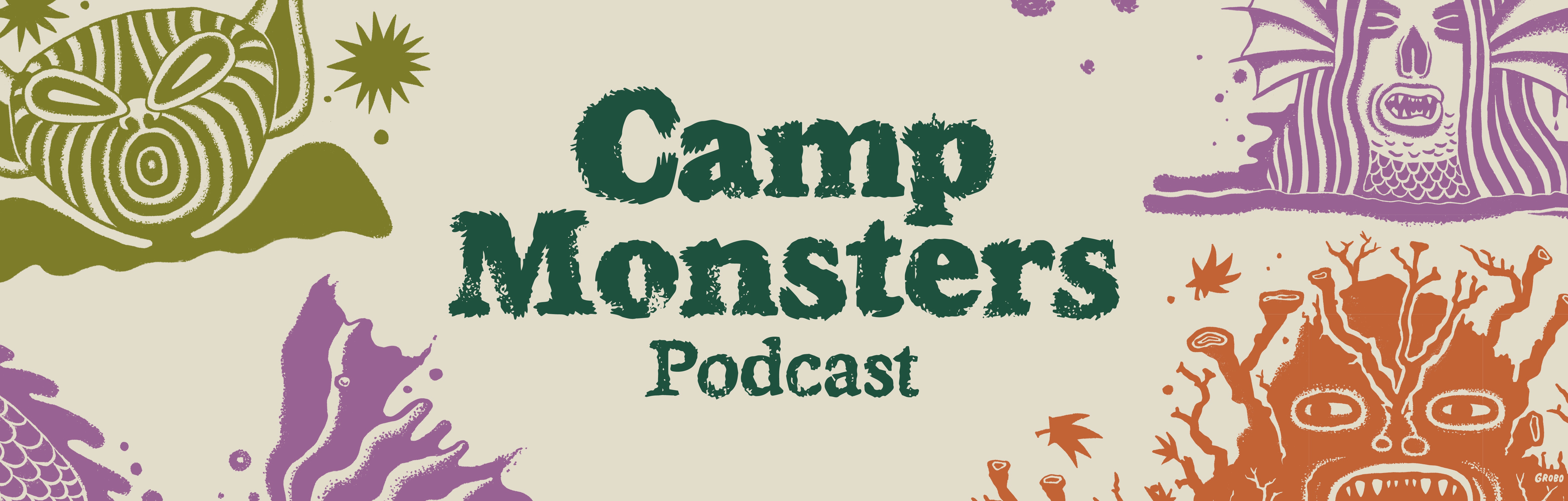 Camp Monsters podcast season 7 banner
